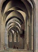 View of the ambulatory of the Grote or St. Bavokerk in Haarlem, Pieter Jansz Saenredam